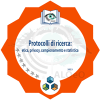 Badge - Protocollo di ricerca: etica, privacy, campionamento e statistica